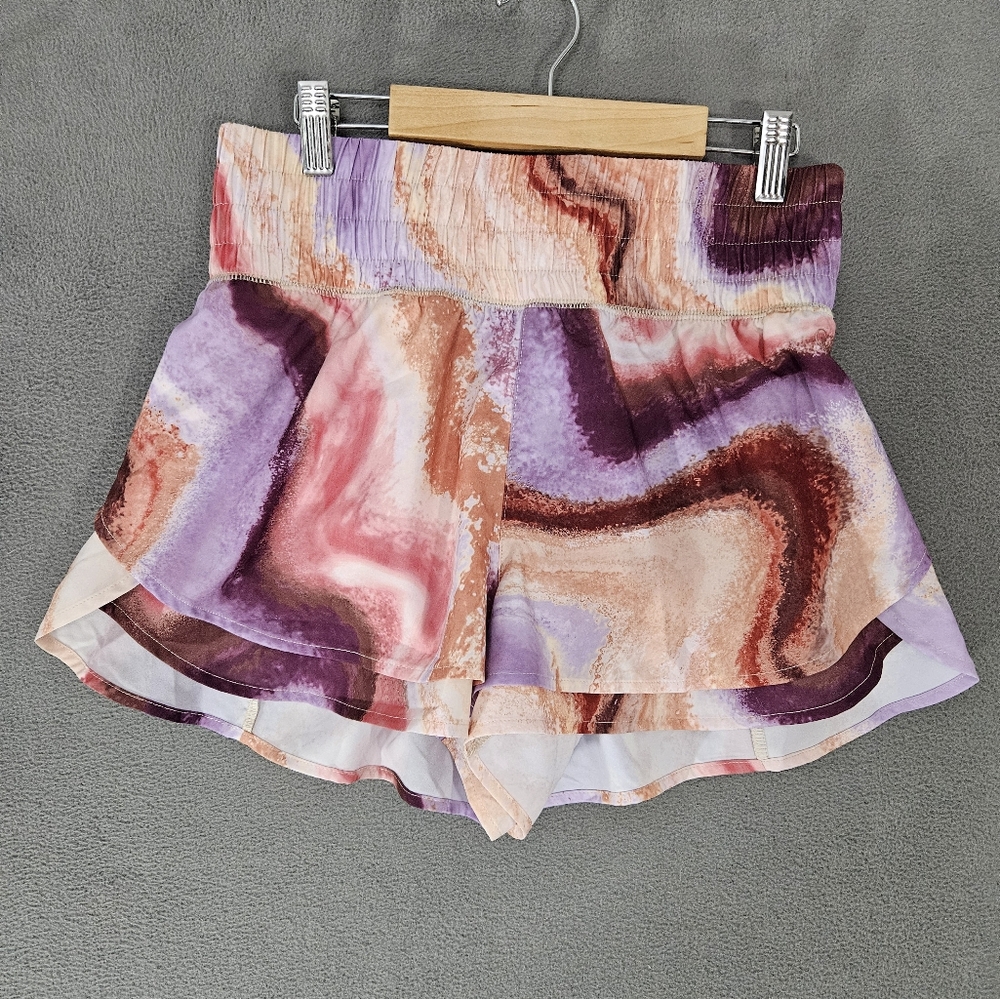 Calia Carrie Underwood Athletic Runner Shorts Colorful Tye Dye Small High-Rise